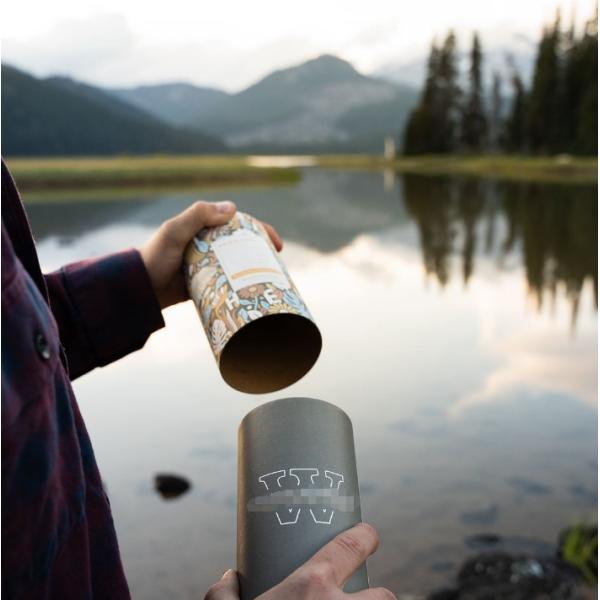 Récipient en tube de papier pour boisson en poudre de grains de café naturels Boîte à thé en papier rond Tube pour emballage de thé