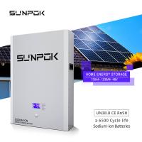 48V 5kwh Batería de iones de sodio Batería de almacenamiento de iones de sodio Na Batería de energía solar Banco de energía Pared de energía Baterías recargables de iones de sodio