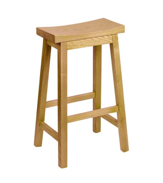 Northern Nature Wooden Round Bar Stools For Party / Kitchen , Commercial Bar Furniture