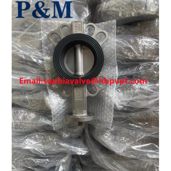 CF8 CF8M stailness steel butterfly valve