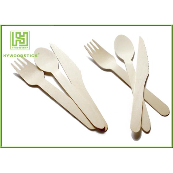 Biodegradable Eco Friendly Disposable Tableware Wooden Cultery Set Spoon Fork Knife