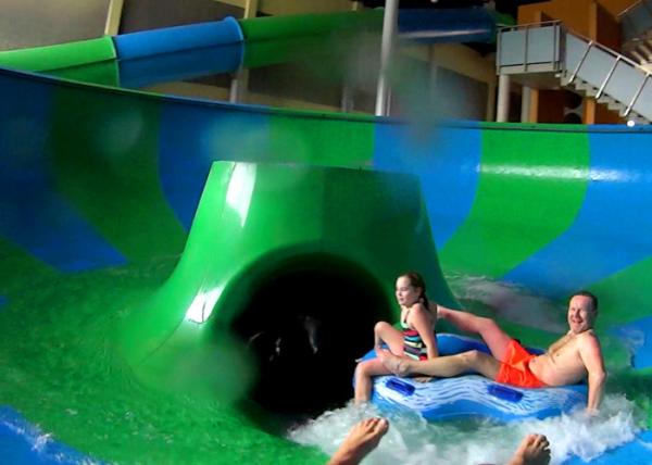 Spiral Space Bowl Water Slide / Funny Water Park Playground Equipment
