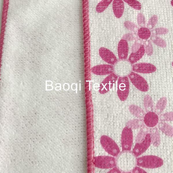 Chinese single side printed 100% poly kitchen wipes，,microfiber cake towels  kitchen cleaning cloth size 30cm*30cm