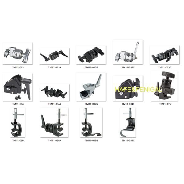 Universal,Multi-Functional,Square-Head Rotating Clamps For Photography Or Film Studio