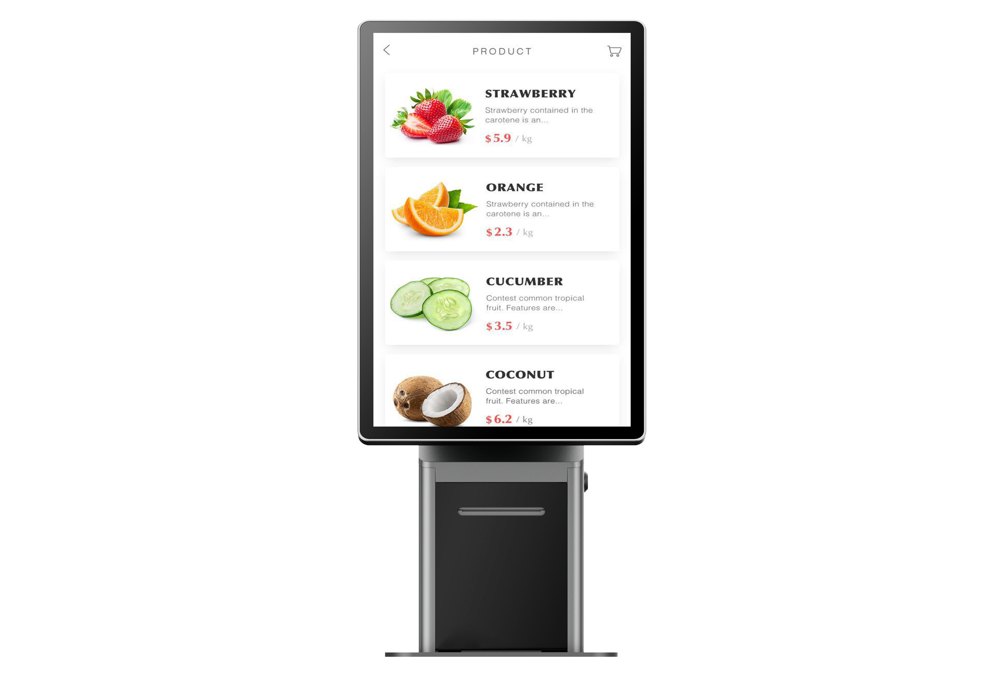 Modular Self Checkout Solutions Android 14 Kiosk With Custom Hardware Integration