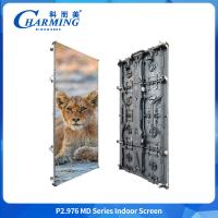 Alquiler de pantalla LED de publicidad interior de pared P3.91 P2.98 pantalla LED de publicidad interior flexible con escenario curvo