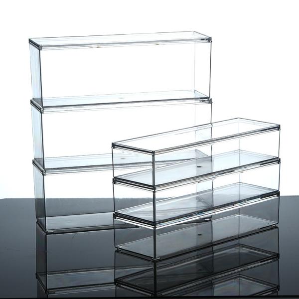 Clear Stackable Storage Bins With Lids, Large Plastic Containers With Handle For Pantry Organizer And Storage,Perfect For Bathroom,Cabinet,Kitchen,Fridge,Closet Organization