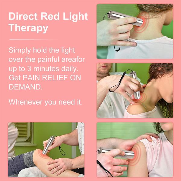 Портативная ручка терапией света СИД факела 660nm 630nm терапией красного света 850nm