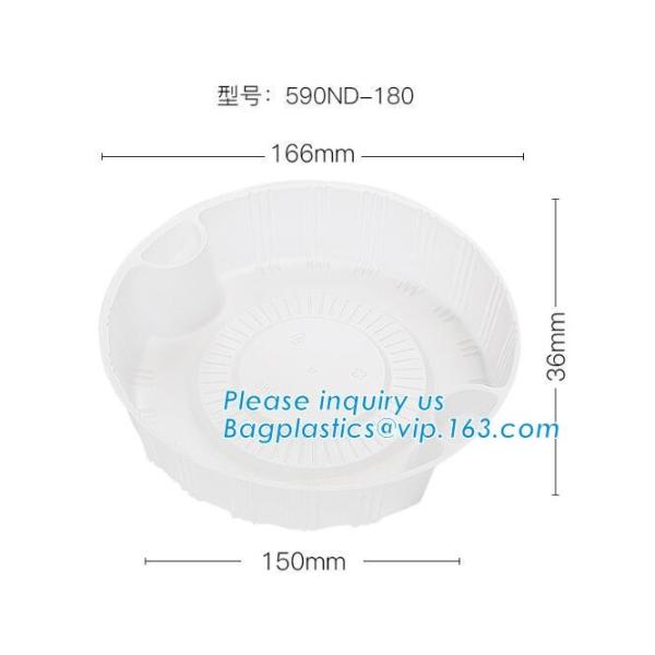 Коробка бенто пластикового устранимого пластикового взятия качества еды отсутствующая с 4 отсек, пищевой контейнер контейнеров пластиковый течебезопасный