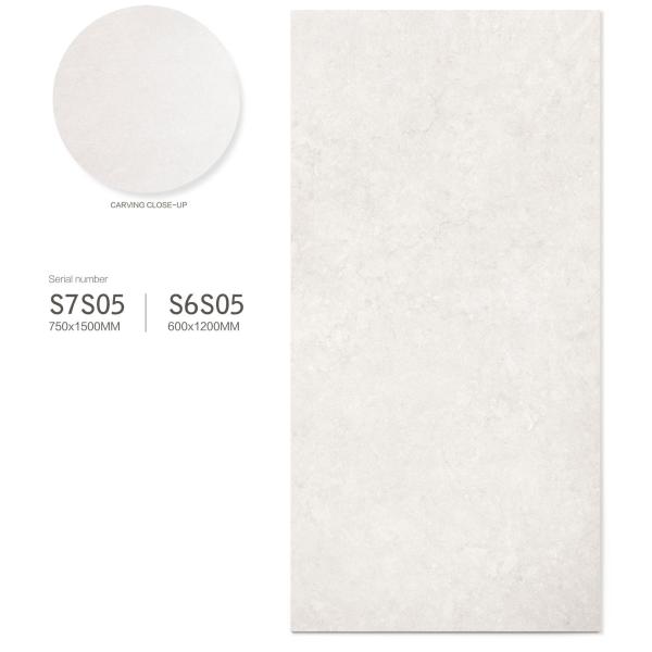 Beige AAA Grade Indoor Porcelain Tile 600x1200mm Non-Slip