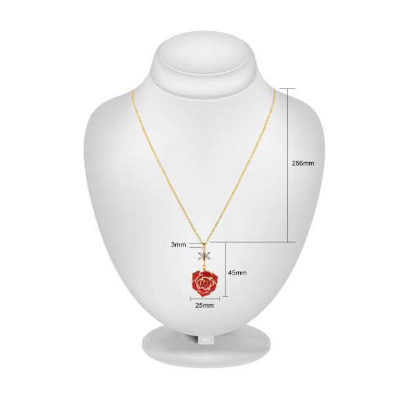 Pure Handmade Fashion Rose Necklace Wholesale for Christmas Birthday  Valentine Gift
