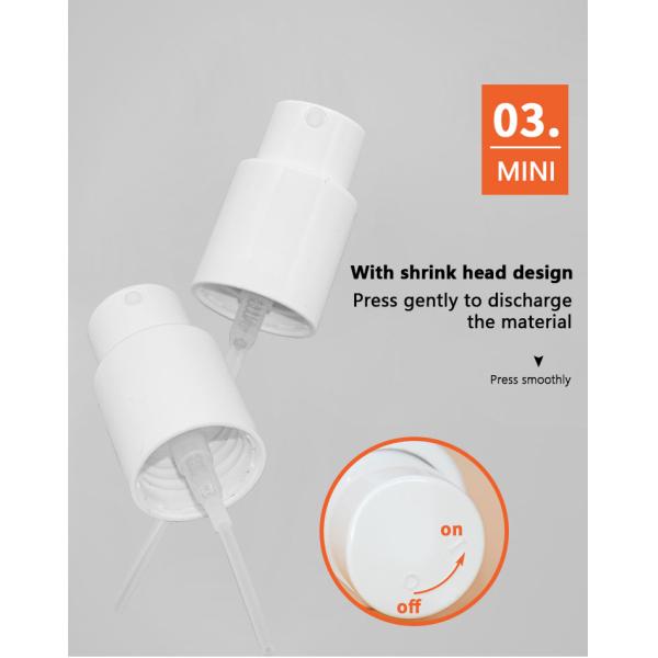 PET Mist Spray Pump Bottle 30ml 100ml Left And Right Lock Design