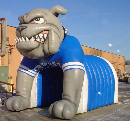 Inflatable Helmet Tunnel / inflatable football tunnel bulldog tunnel