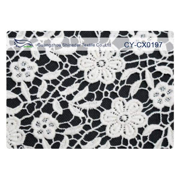 Eco-Friendly Embroidered Lace Fabric for Wedding Dress CY-CX0197
