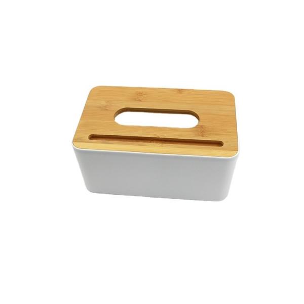 Fabricants en gros de produits ménagers exquis boîte de rangement de tissus en bois
