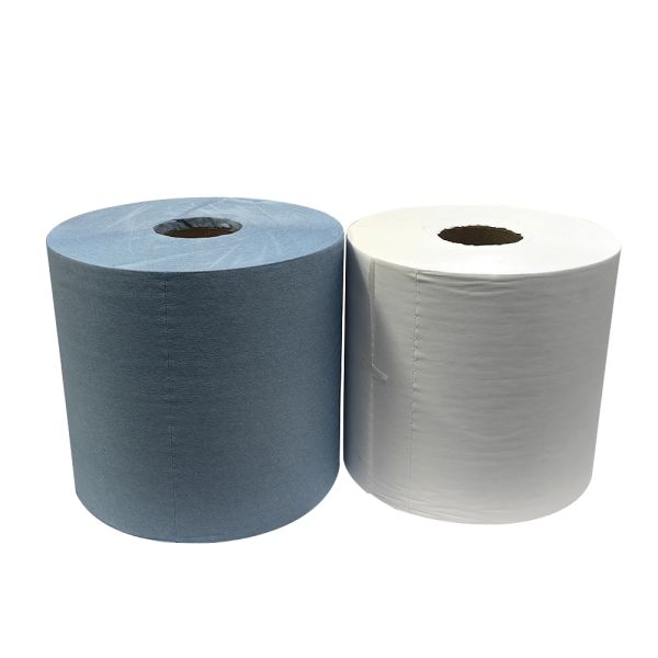 Heavy Duty Non Woven Woodpulp Cellulose Paper Wipe Roll 56gsm 25X37cm