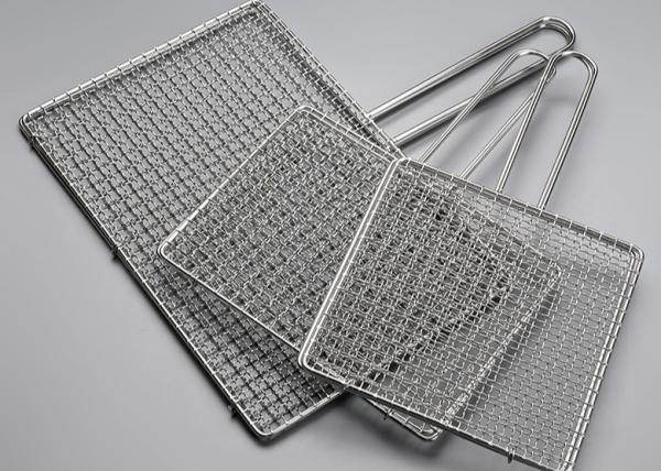 Stainless Steel 316 BBQ Grill Mesh Basket for Roasting Fish