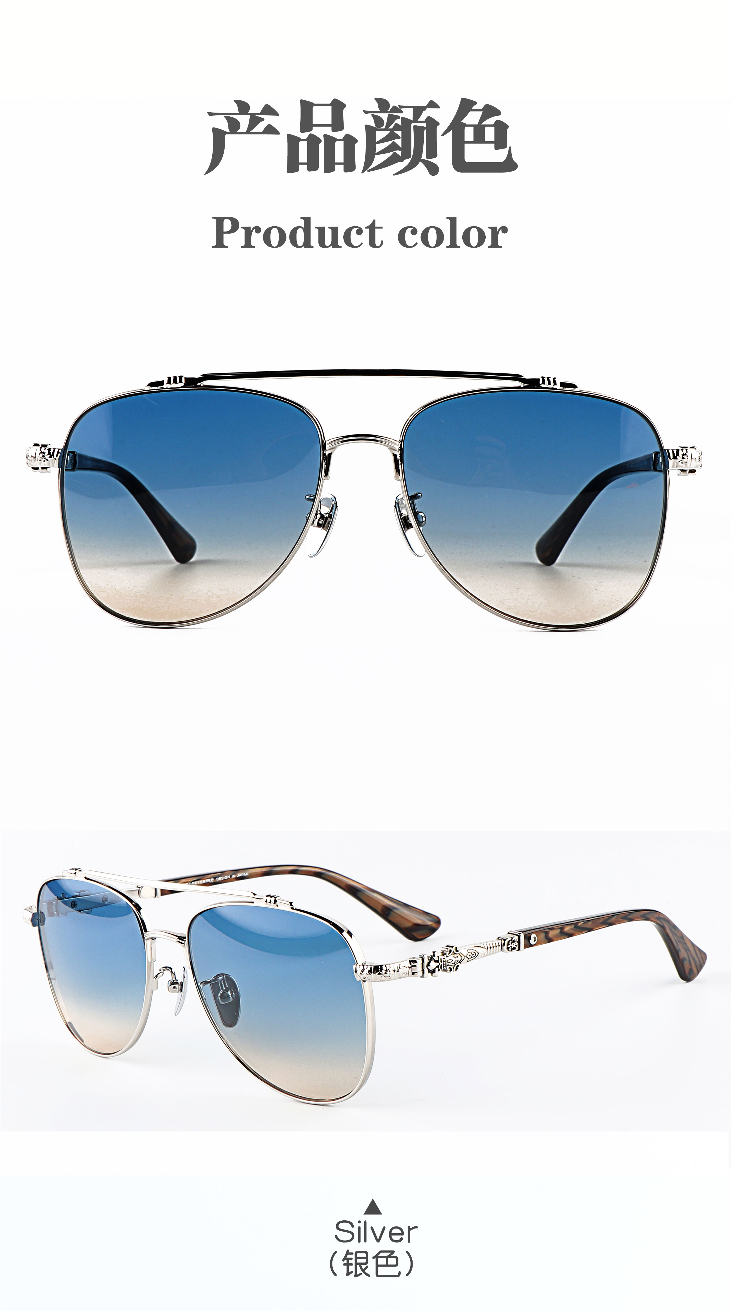 2026 Wholesale Design Titanium Unisex Sun Glass Cycling Men Women Vintage Lightweight Temple Sunglasses Customizable Side logo