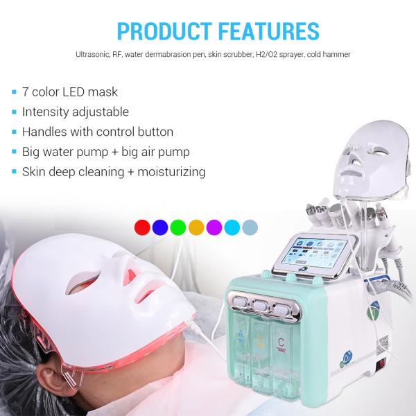 Aesthetic Oxygen Jet Aqua Peel Facial 7 in 1 Hydro Micro Dermabrasion Oxigen Hydra Microdermabrasion Beauty Machine