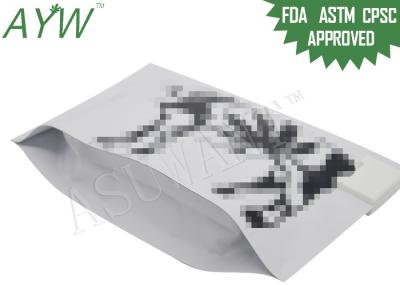 la tirette de preuve d'enfant du pincement 2oz met en sac l'impression de gravure, sacs médicaux de marijuana de preuve d'enfant avec la conception de vache