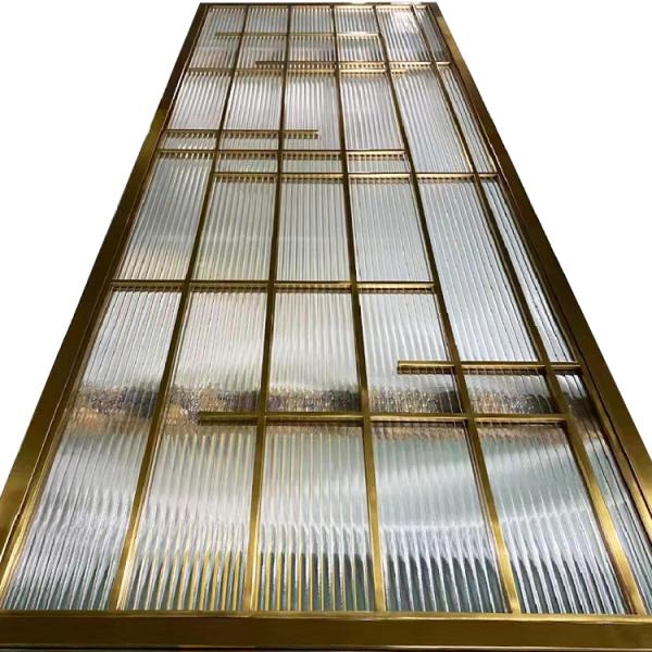 Лазер отрезал рассекатель комнаты стекла искусства рамки нержавеющей стали сильный