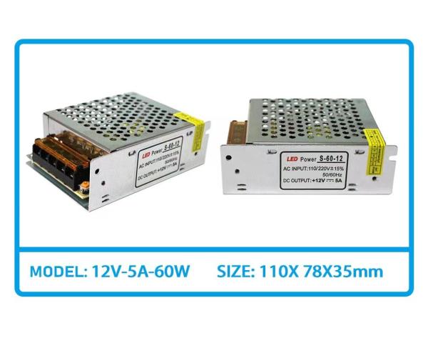 60W 12V LED Driver Transformer Lighting Switching Power Supply