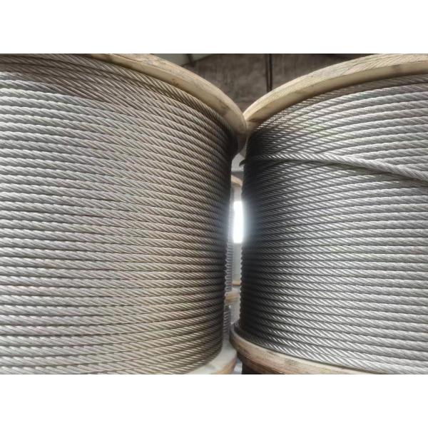 High Tensile Strength Stainless Steel Wire Cable Abrasion Resistant 1x7 7x7