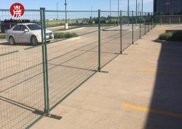 Yellow Powder Coated 6 Ft X8ft Portable Temporary Fence Ca Standard