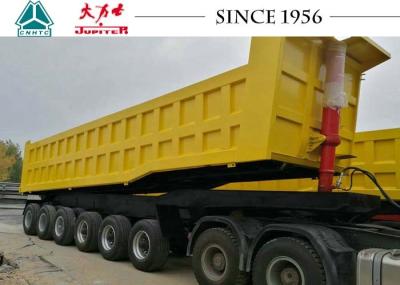 Reboque basculante resistente de 80 toneladas para transporte de minério de bauxita em Gana