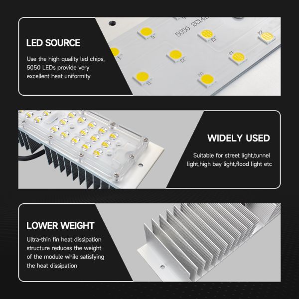 240LM/W High Lumen 48V IP66 Waterproof Dimmable LED Lamp Board LED Module for Street Light and Landscape Lighting