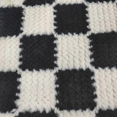 A tela macia 500gsm da pele do coelho do poliéster imprimiu a falsificação da manta para o revestimento do inverno