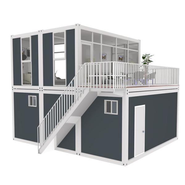 China Made Prefab Shipping Container Homes Flat Pack Mobile Container Family Living Home hurricane proof prefab house