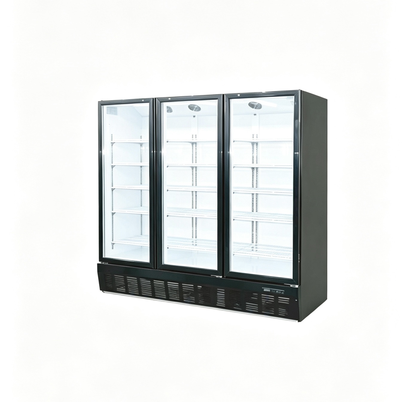 Triple Glass Door Vertical Refrigerated Chiller