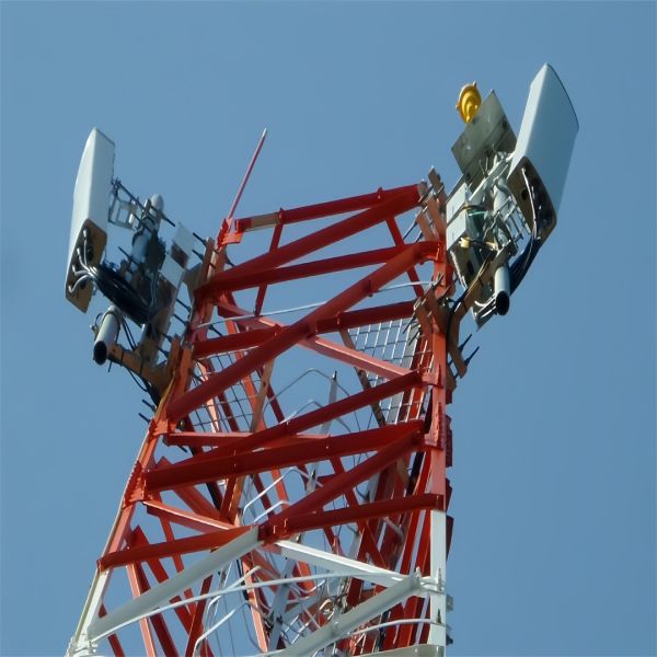 3 Legged Angular Steel Tower Triangular Wireless Communication Tower with ANSI TIA 222 Design Code and High Tensile Steel Materials