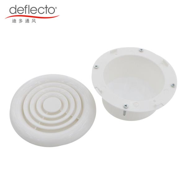 High Security Plastic Exhaust Vent Circular Ceiling Wall Air Outlet 4'' 100mm
