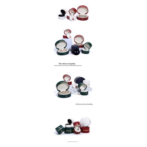 Boîte à bijoux en cuir en PU de taille personnalisée pour petits voyages Portable et fonctionnel