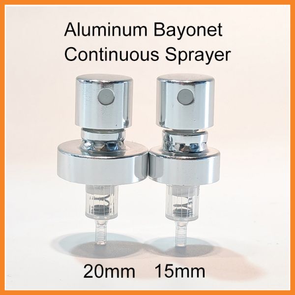 15mm 20mm Continue Perfume Nasal Sprayer Gold Plastic Crimp Sprayer Plastic Bottle