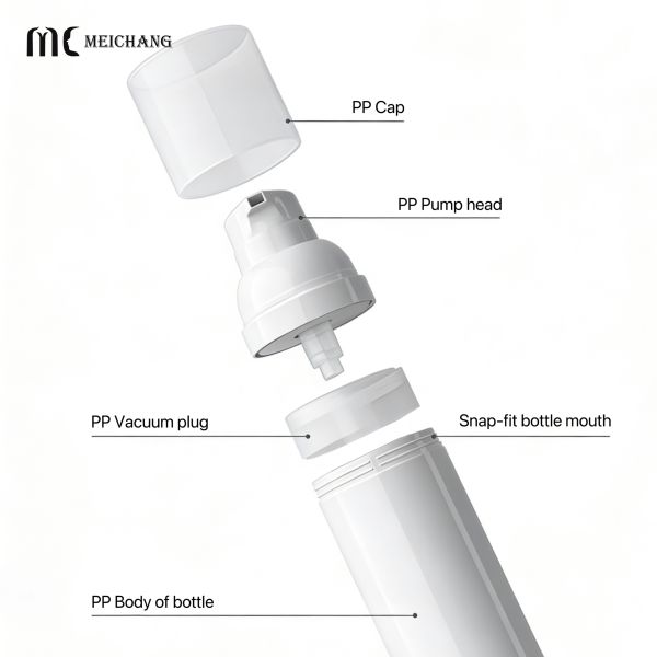 30ml 50ml 80ml High-Transparency Vacuum Fresh-Locking Airless Pump Bottle for Repair Essence