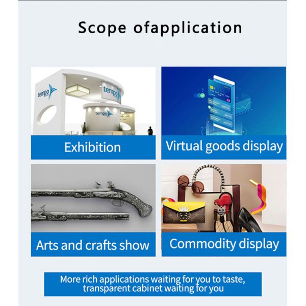 43 inch transparent LCD showcase with transparent lcd screen price