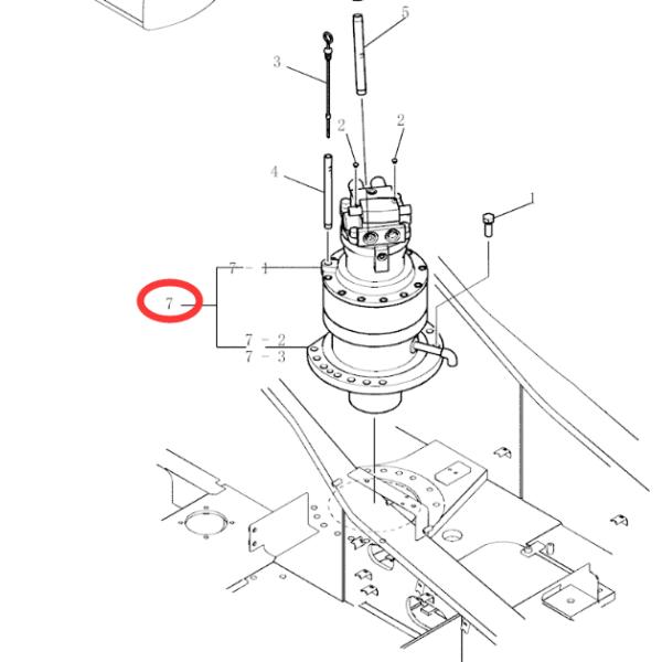 Прибор привода качания YN15V00036F1 YN15V00035F1 для Kobelco SK200 8 SK210LC-8 Прибор привода качания YN15V00036F1 YN15V00035F1 для Kobelco SK200 8 SK210LC-8