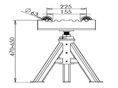 TG-600B Supporting Roller Pipe Turning Rollers Supplier fit up roller bed station