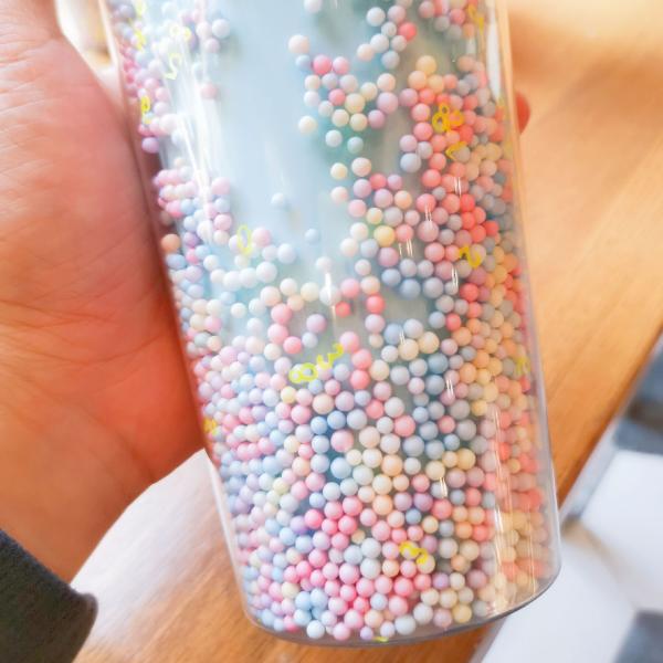 Creative Ice Cream Double Wall 550ml Plastic Cups With Straw Customized Color For Unisex