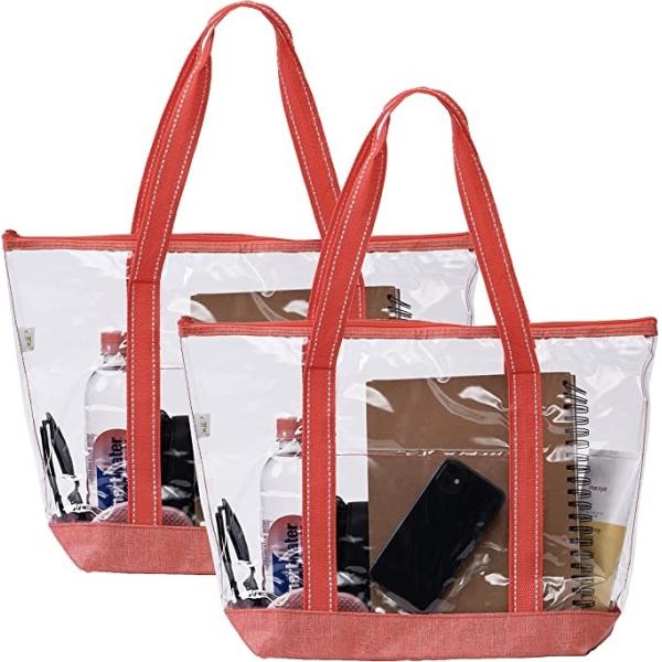 14 Inch Custom Shopping Bags With Logo Pvc Clear Tote Bag Stadium Outdoor Pool