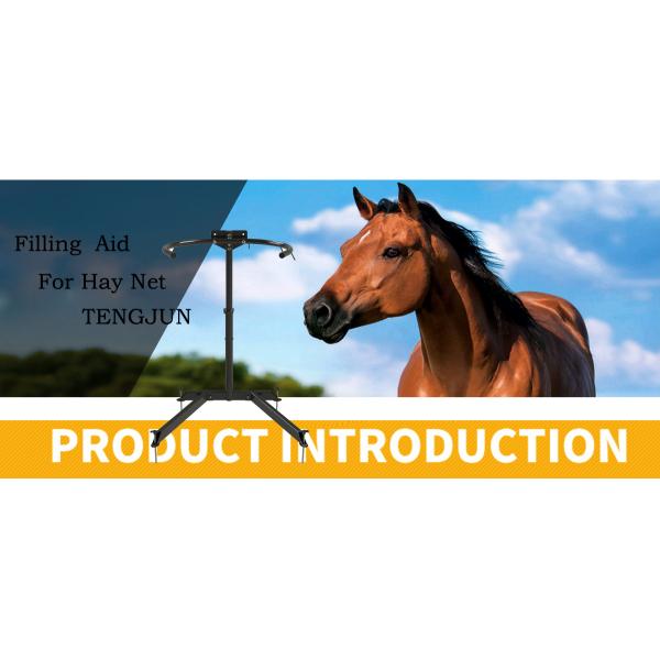 Anti Rusty Surface Treatment Hay Net Filling Aid For Horse Farm