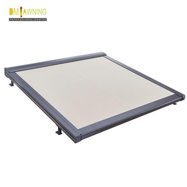 Polyester Retractable Roof Awning Remote Control Aluminum Retractable Awning Conservatory