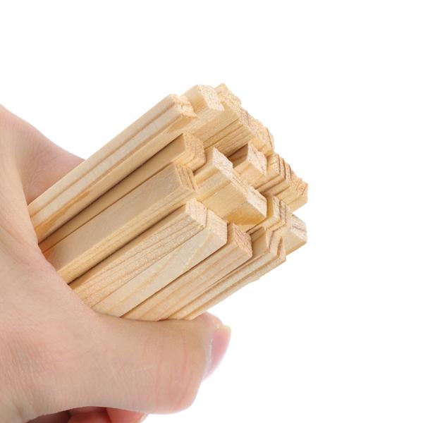 Считающ незаконченные деревянные ремесла 30Pcs придают квадратную форму деревянным штангам