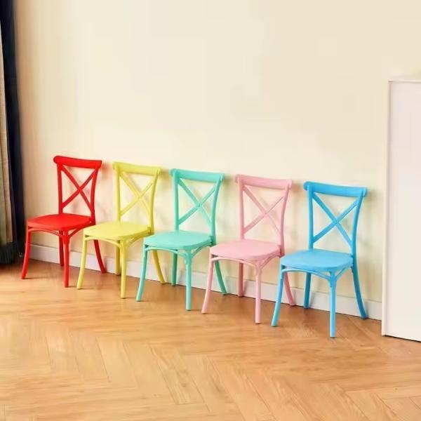 Stacking Small Kids Plastic Chair Black Red Childrens Kids Plastic Chair