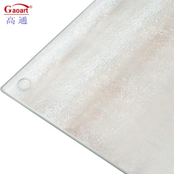 All-Season Golden Silk No Design Unbreakable Square Kitchen Cheese Glass Cutting Board