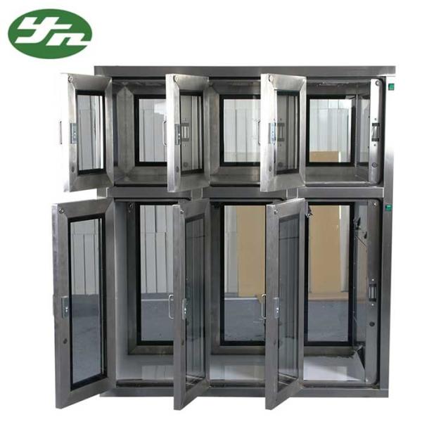 Customize Cleanroom Pass Box Stainless Steel With Multilayer Transfer Window Multilayer Passbox