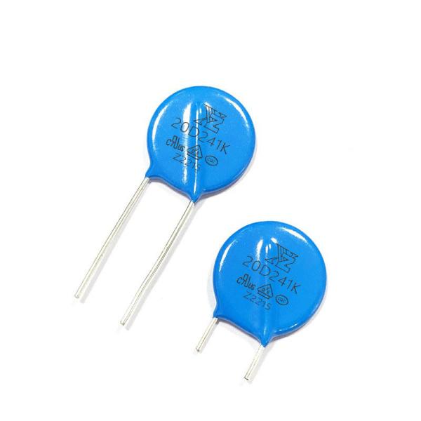 Alta Tensão 1 Circuito através do Disco de Furo Varistor de Óxido Metálico de Zinco 20D241KJN 20mm 240V 6500A